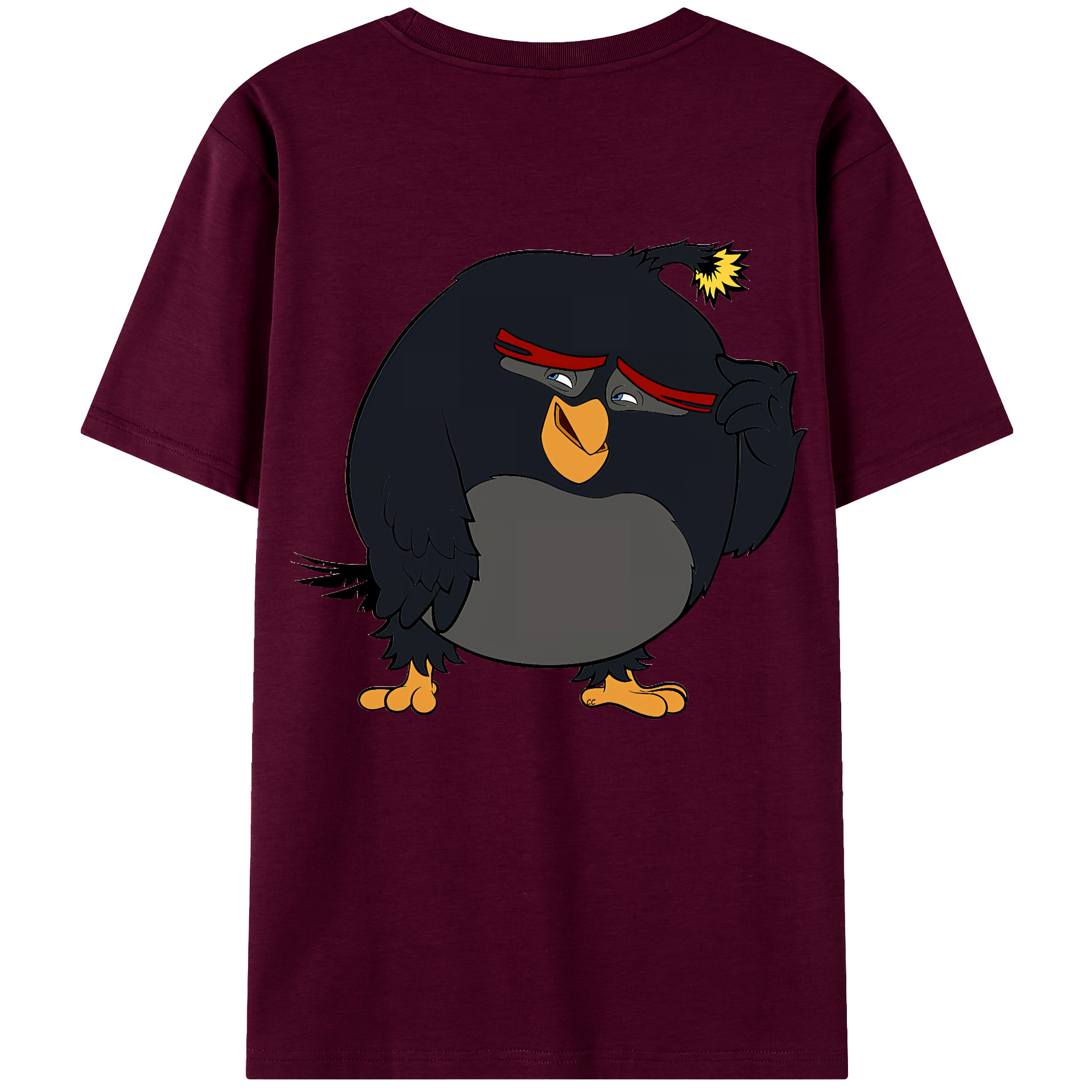 （画像用） Angry Birds アングリーバード レディース半袖Tシャツ(バックプリント)
